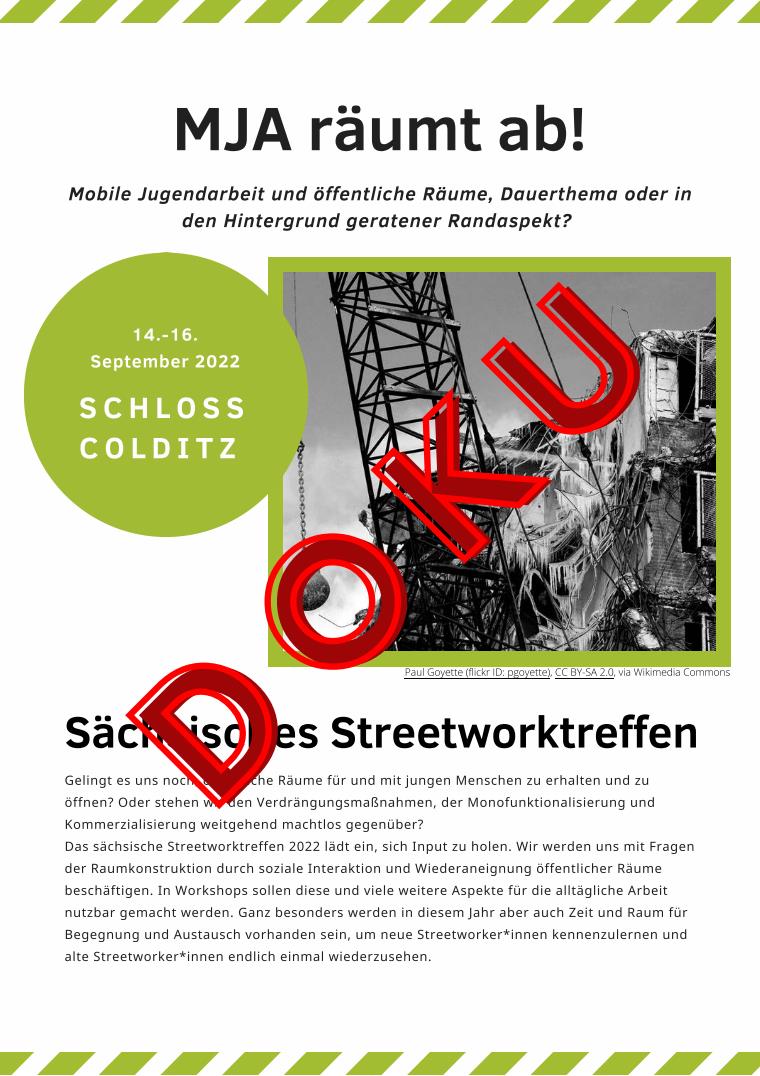 Cover Dokumentation des sächsischen Streetworktreffens 2022